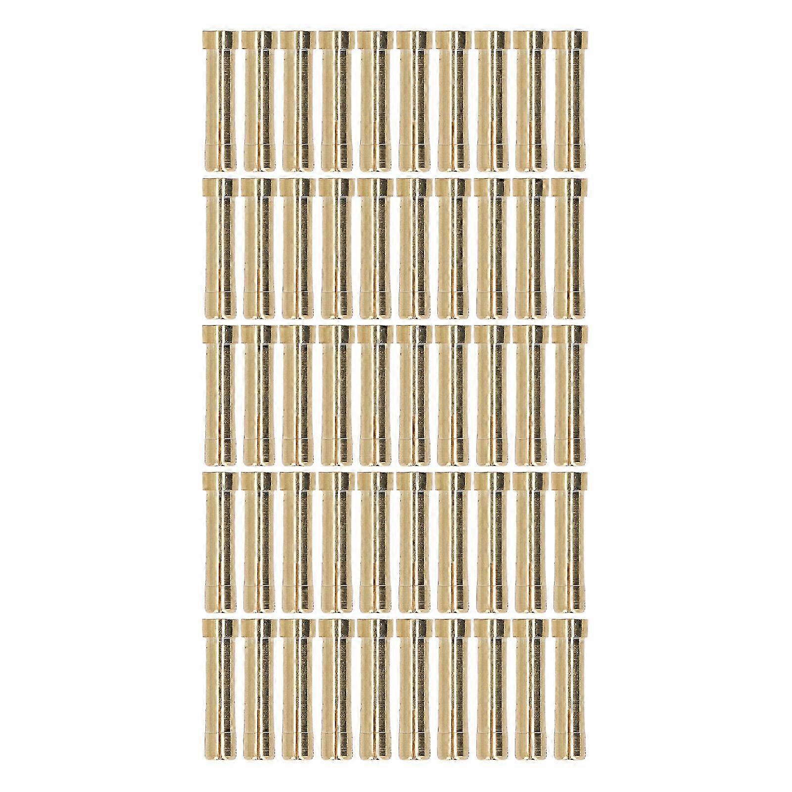 50Pcs Connector Plug 4 to 5 Brass High Accuracy Firm Connection Accessory Set Kit
