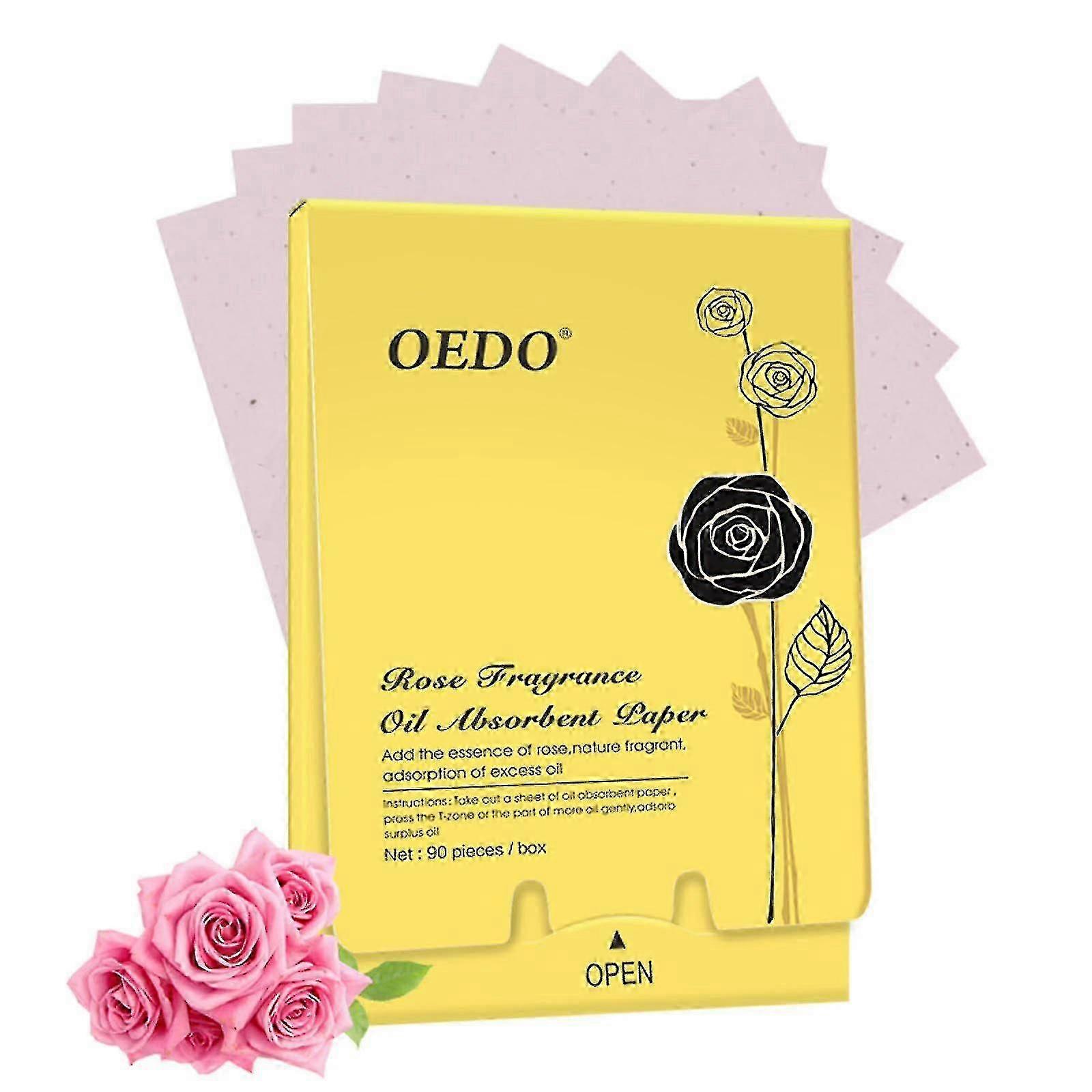 2025 Bamboo Charcoal Two Color Oil Absorbing Paper 1 Box With 90 Sheets