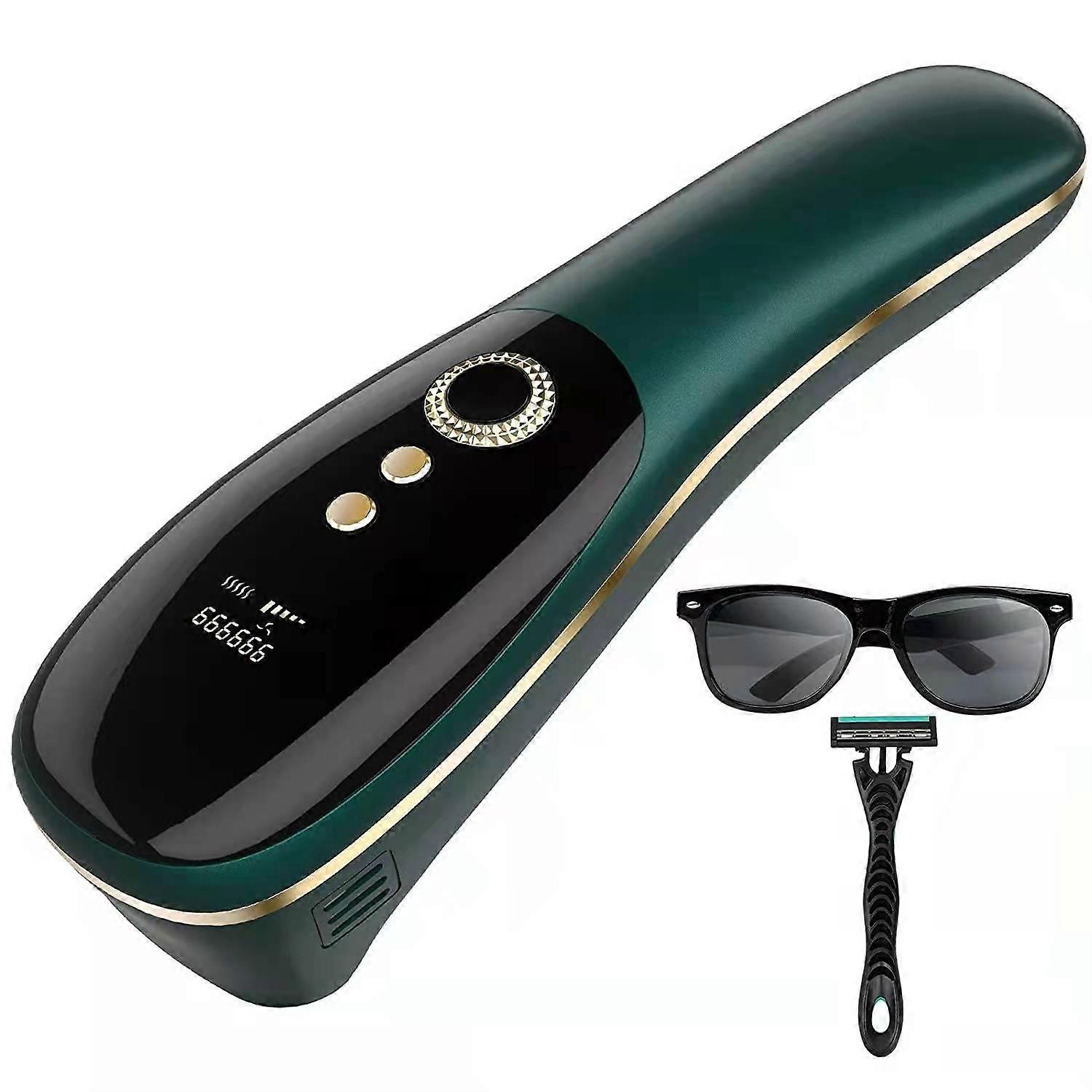 Permanent Hair Removal Device With Ice-Cooling, Economical At-Home Solution For Women Using Advanced Red-Light Ipl Technology