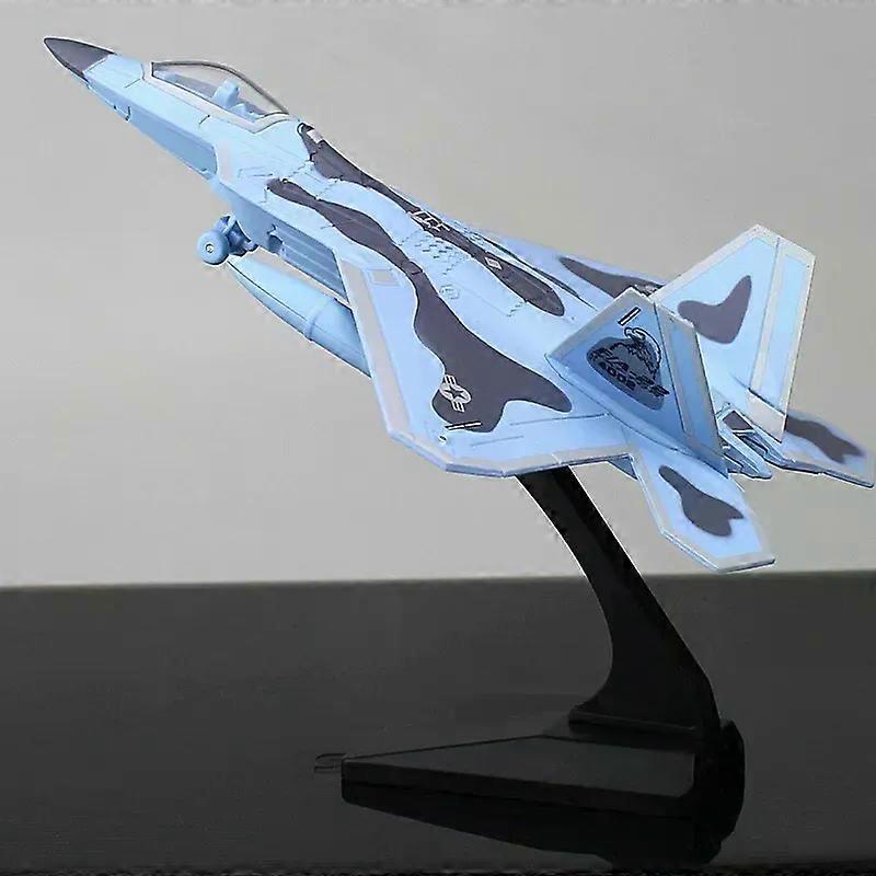 F22 Model Alloy Fighter Aircraft Military Aircraft Model Decoration Toy Gifts with Sound and Light