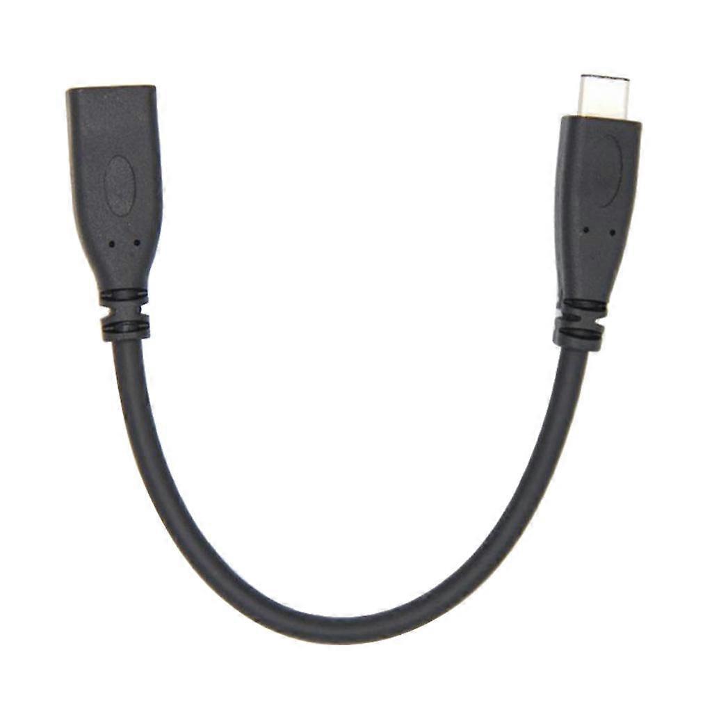 Connettore per cavo USB C maschio a femmina OTG di tipo C - Nero 2 m - 0,2 m
