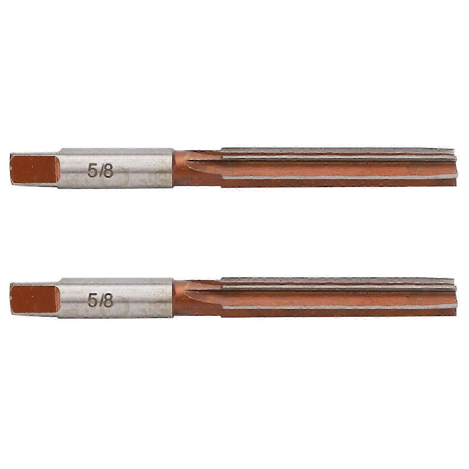 2PCS Hand Reamer American System Straight Shank Conical Reamer for Boring Processing5/8