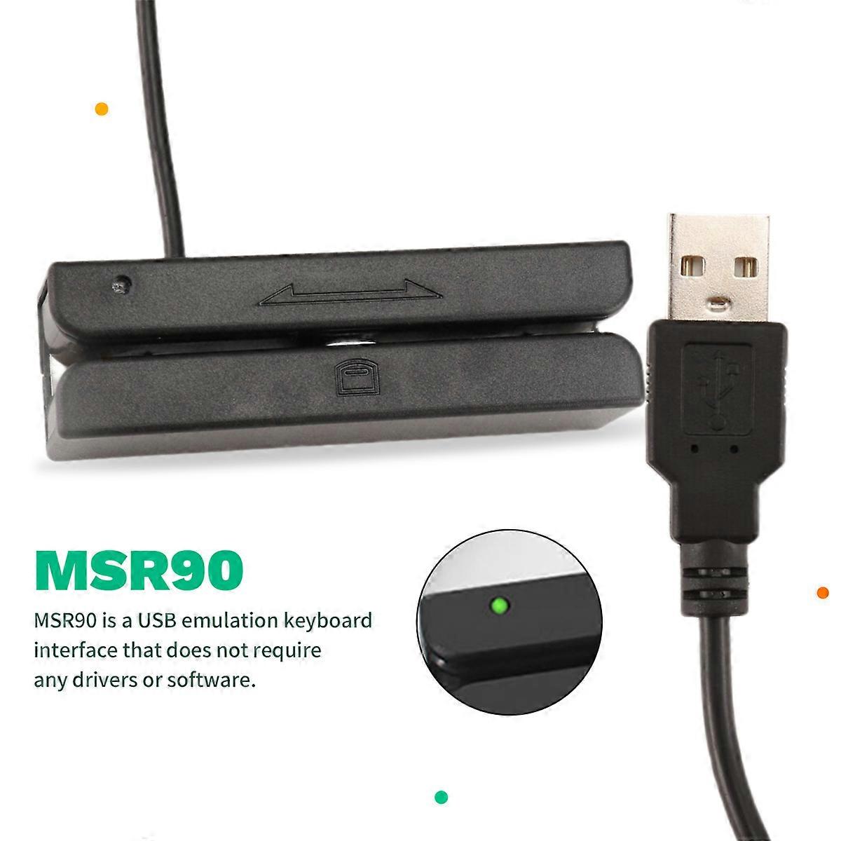 MSR90 USB Magnetic Strip Card Reading Machine Card