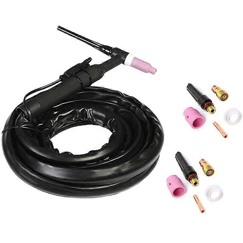Wp17 150A TIG Torch 1M Complete Flexible Head Air Cooling W Consumables