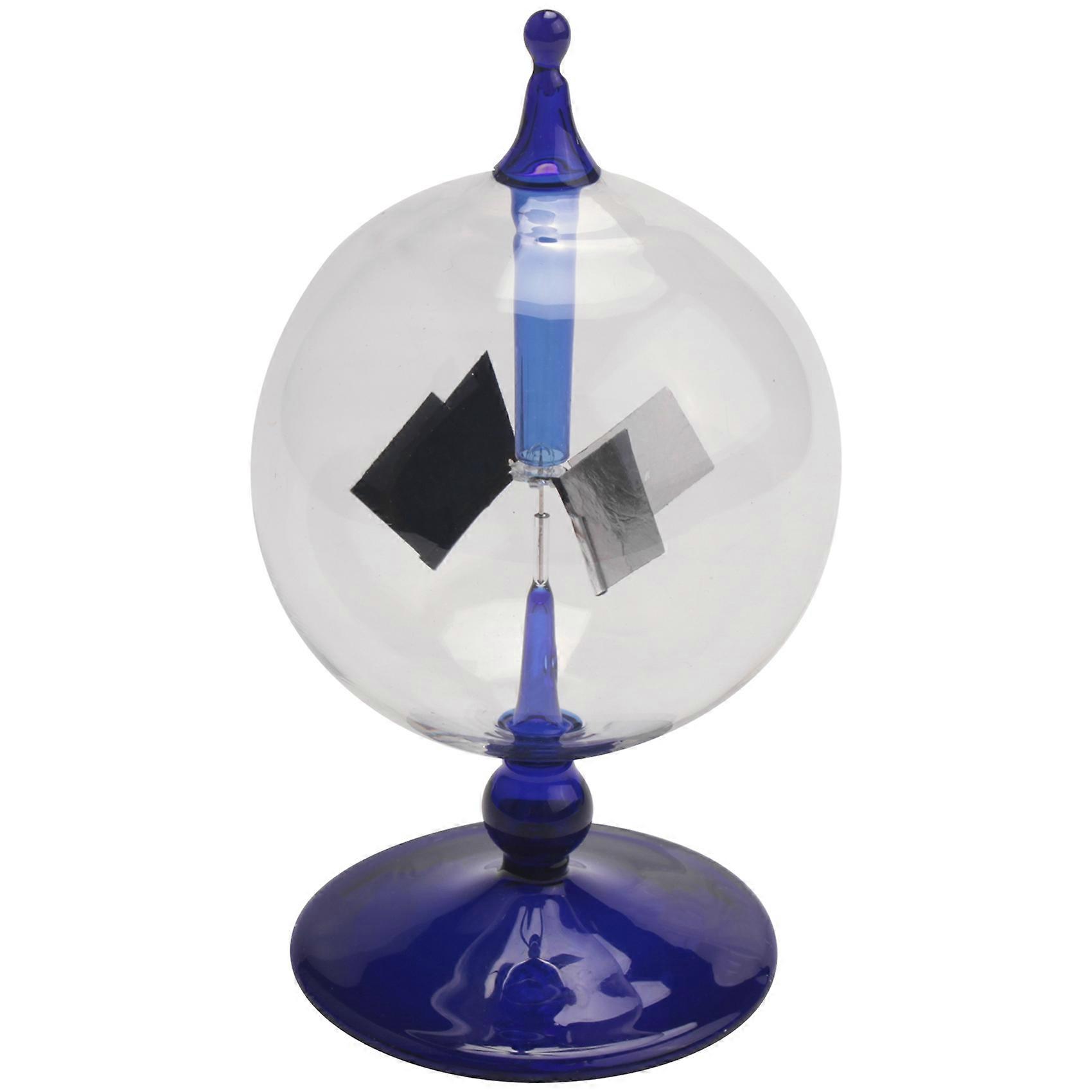 Blue Solar Power Radiometer Sunlight Energy Windmill Desk Decoration