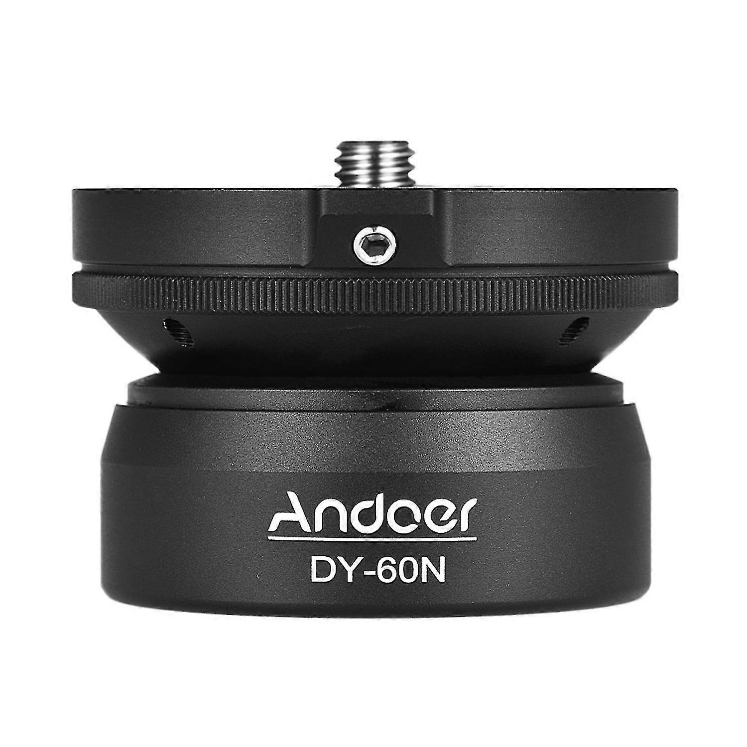 Andoer Aluminum Alloy Leveling Base for DY-60N Tripod with 3/8 Inch Screw Interface