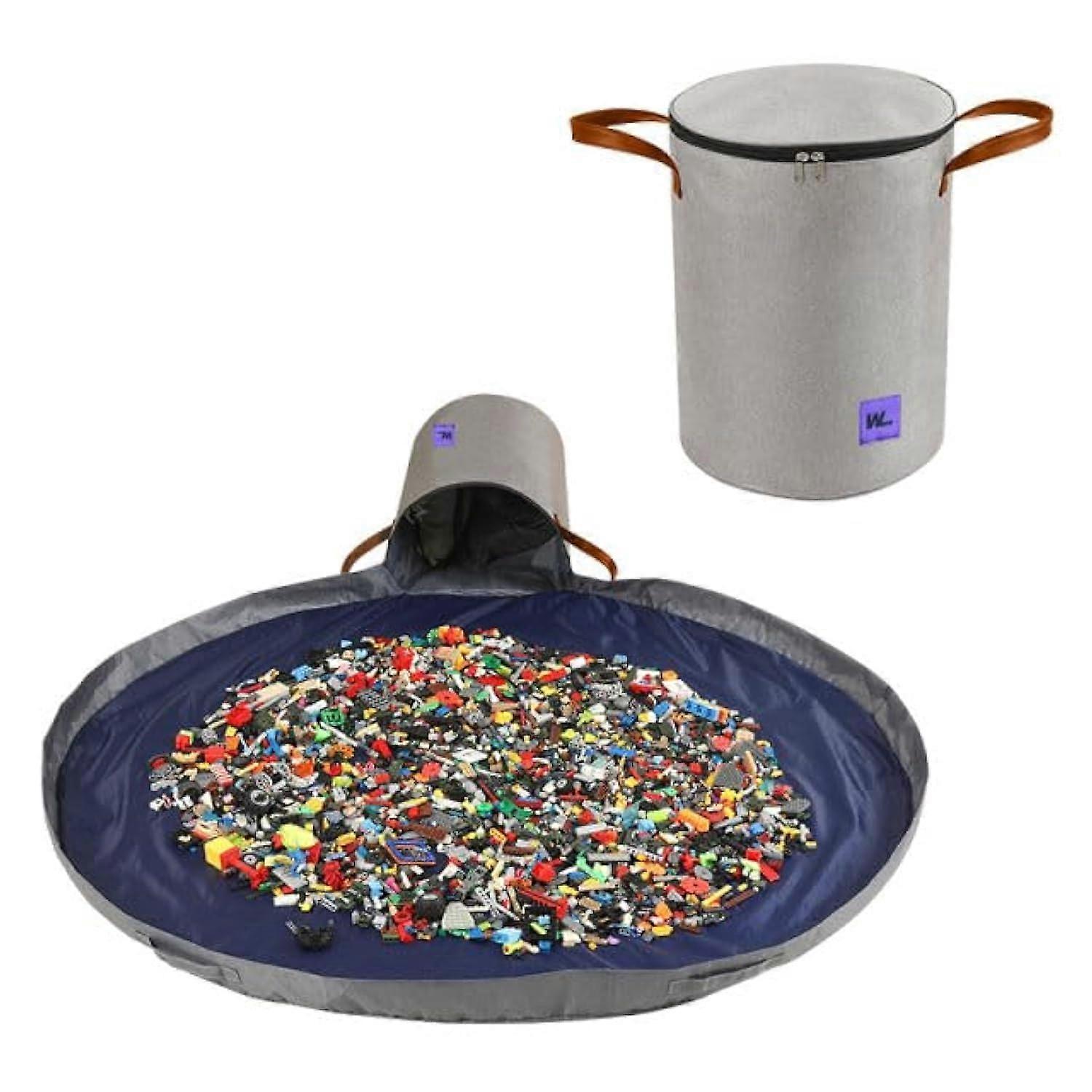 Toy Storage Basket & Play Mat Playroom Bin for