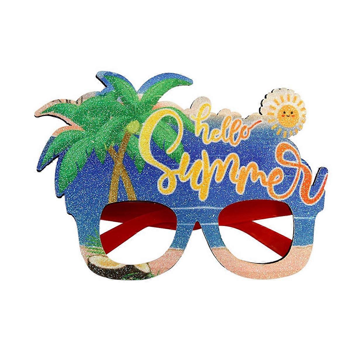 Havajské brýle Tropické motiv Party dekorace Rám brýlí, G