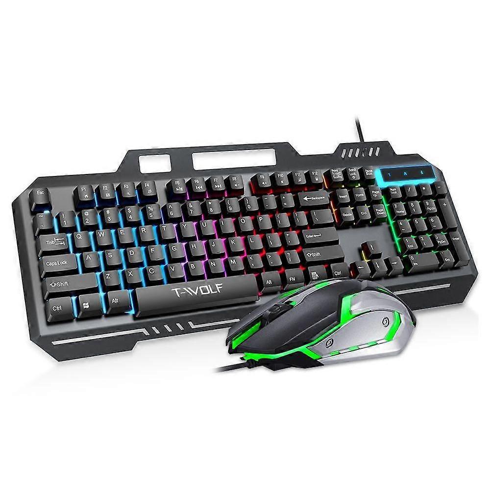 TF600 104-Key Wired Backlit Keyboard and Mouse Combo