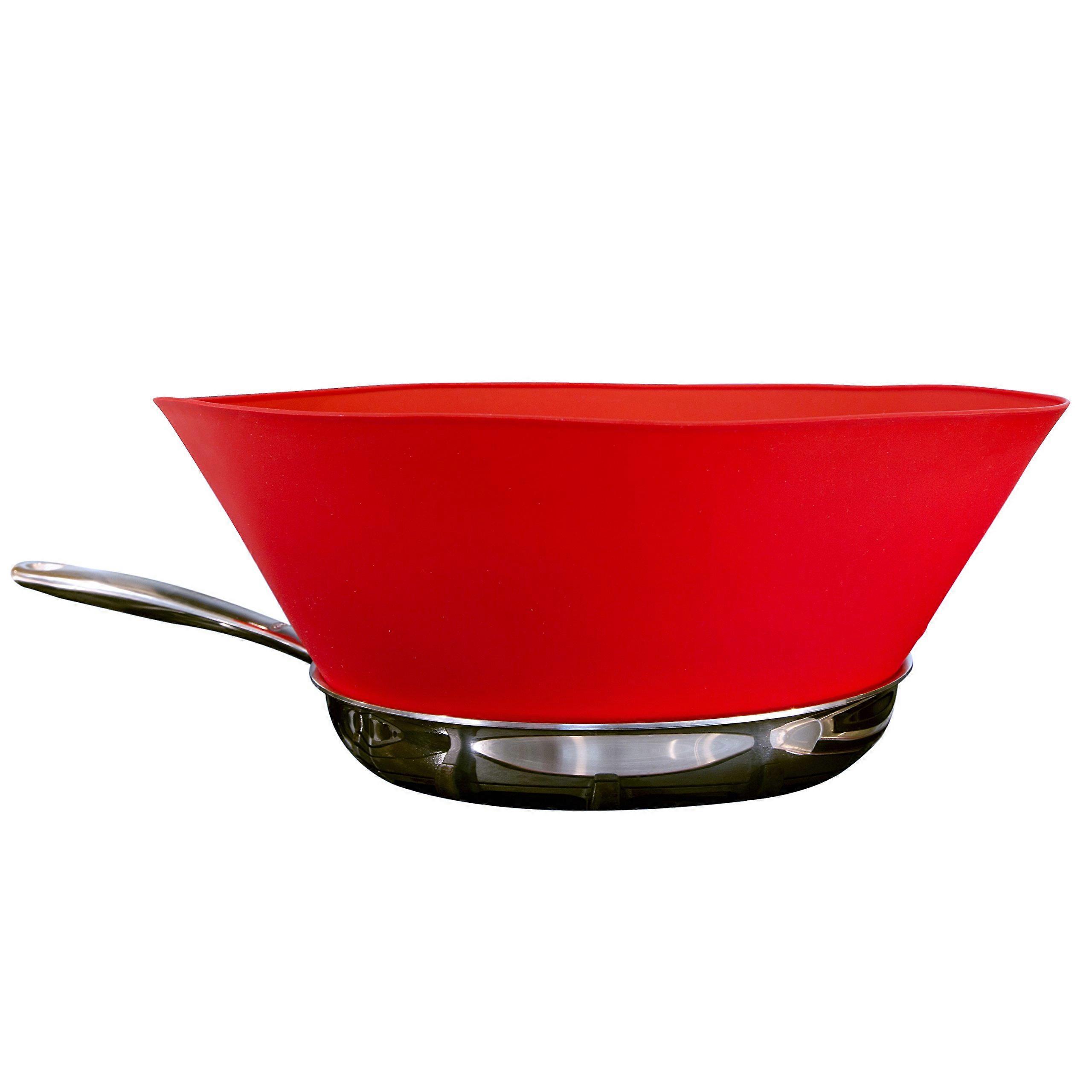 12 Large Red Splatter Guard Kitchen Tool for Frying and Cooking, Featured on Shark Tank, Easy to Clean