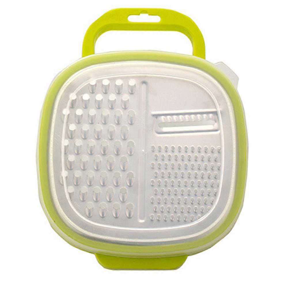 Compact Grater for Quick Slicing, Multifunctional Grater Stainless Steel Blades for Cheese Vegetables, Innovative Design for Easy Storage