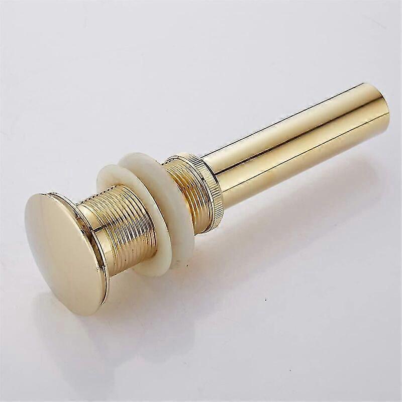 Modern Pop-up Retro Sink Drain Stopper Clic-clac Drain Without Overflow Bronzed Brass Universal Sink Drainer Valve Basin Siphon Without Overflow Hole