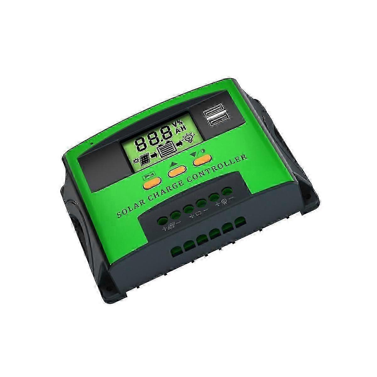 60a Pwm Solar Charge Controller 12v 24v Auto Adapting Lead Acid Lithium Battery Charging For Solar Panel Regulador