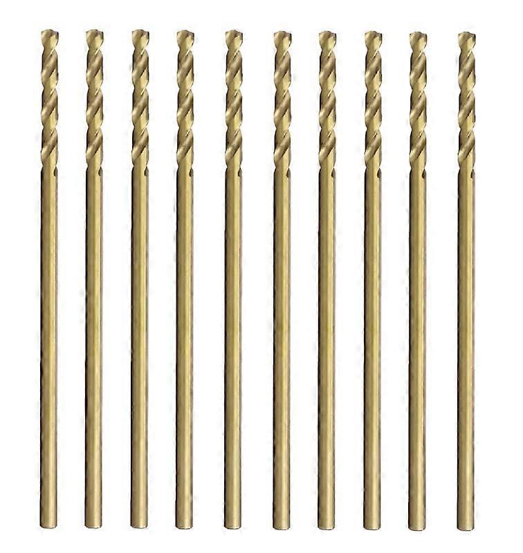 5/32 Inch Cobalt Drill Bit Extension Set of 10 Extra Long 6 Inch Deep Hole Metal Drills for Aircraft Use