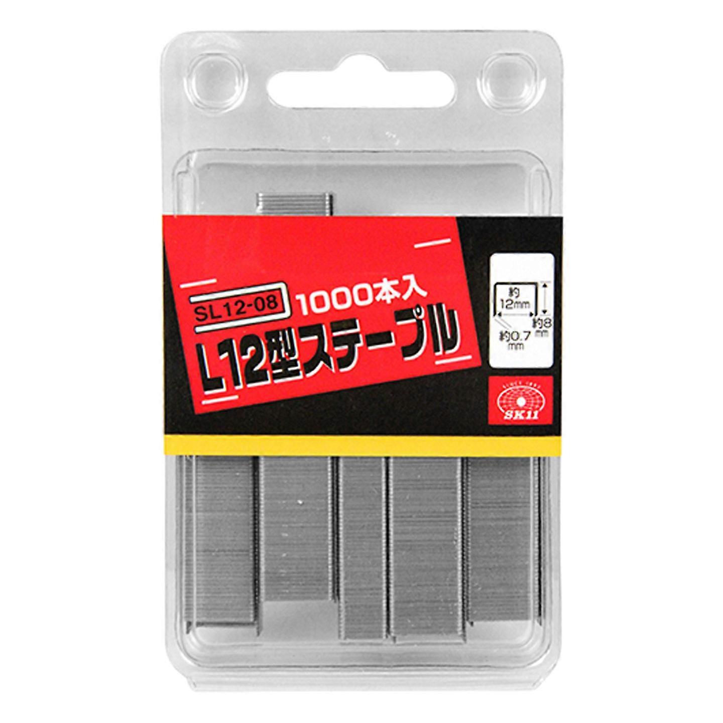 SK11 SL12-08 Staple Gun Tacker L12 Type 1000pcs Galvanized Fastener Staples