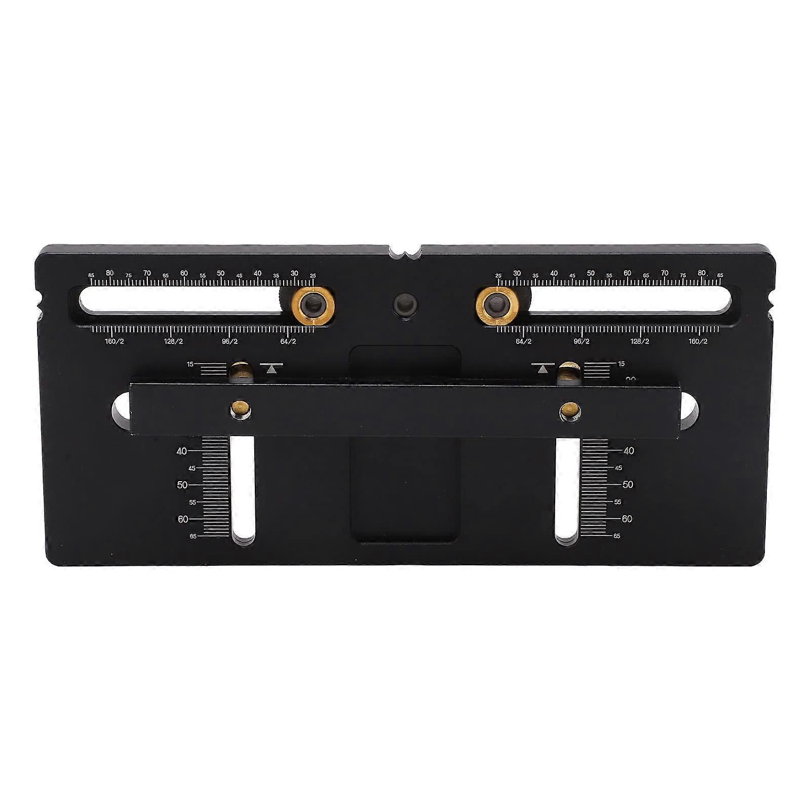 Handle Punching Locator for Cabinet Doors, Aluminum Alloy Positioning Jig with High Hardness for Hole Measuring and Alignment