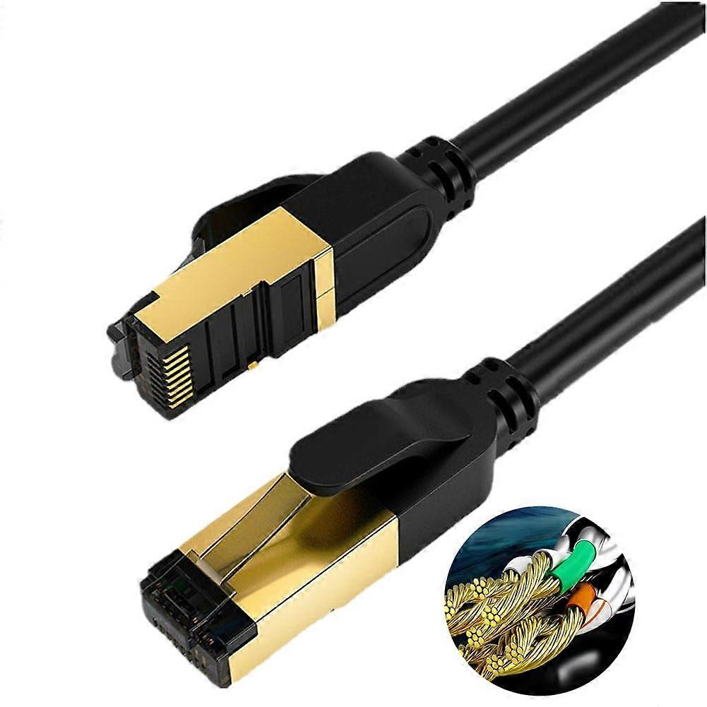 Cat8 Ethernet Cable 32.8FT High Speed 26AWG for Outdoor Indoor Use 2000MHz Ultra-Fast Data Transmission