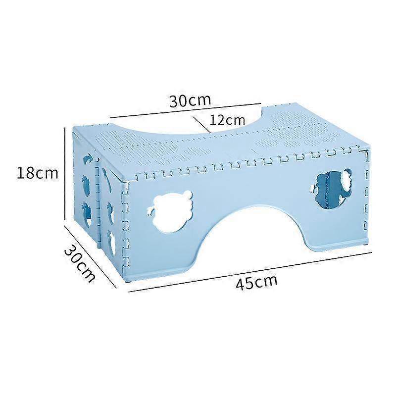Foldable Toilet Stool Adults Non-Slip Bathroom Step Stool Plastic Easy Storage