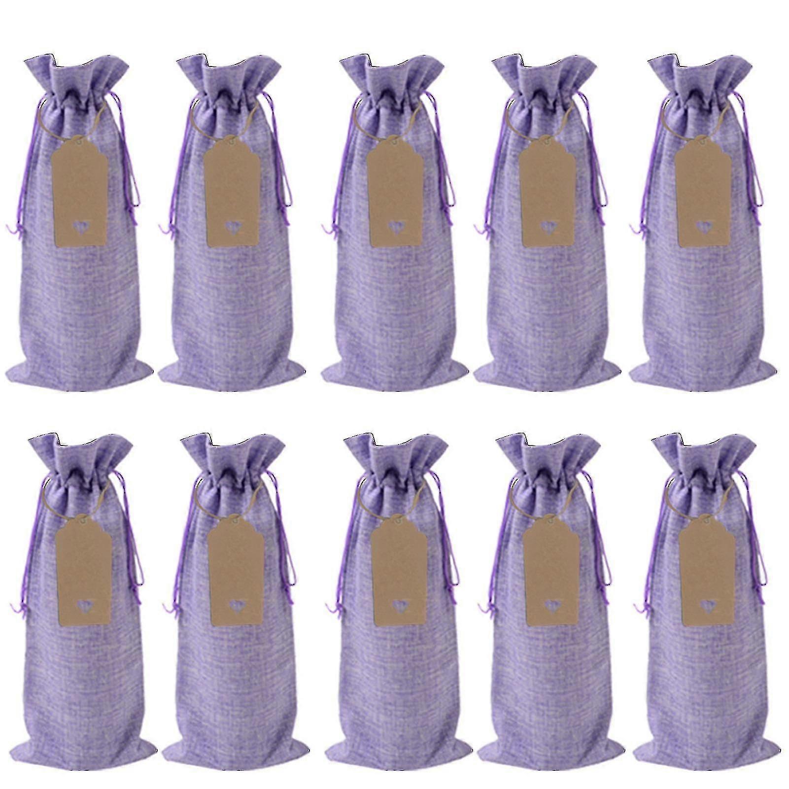 1 Set Wine Bags Universal Protective Imitation Linen Widely Applied Bottle Wraps For Party