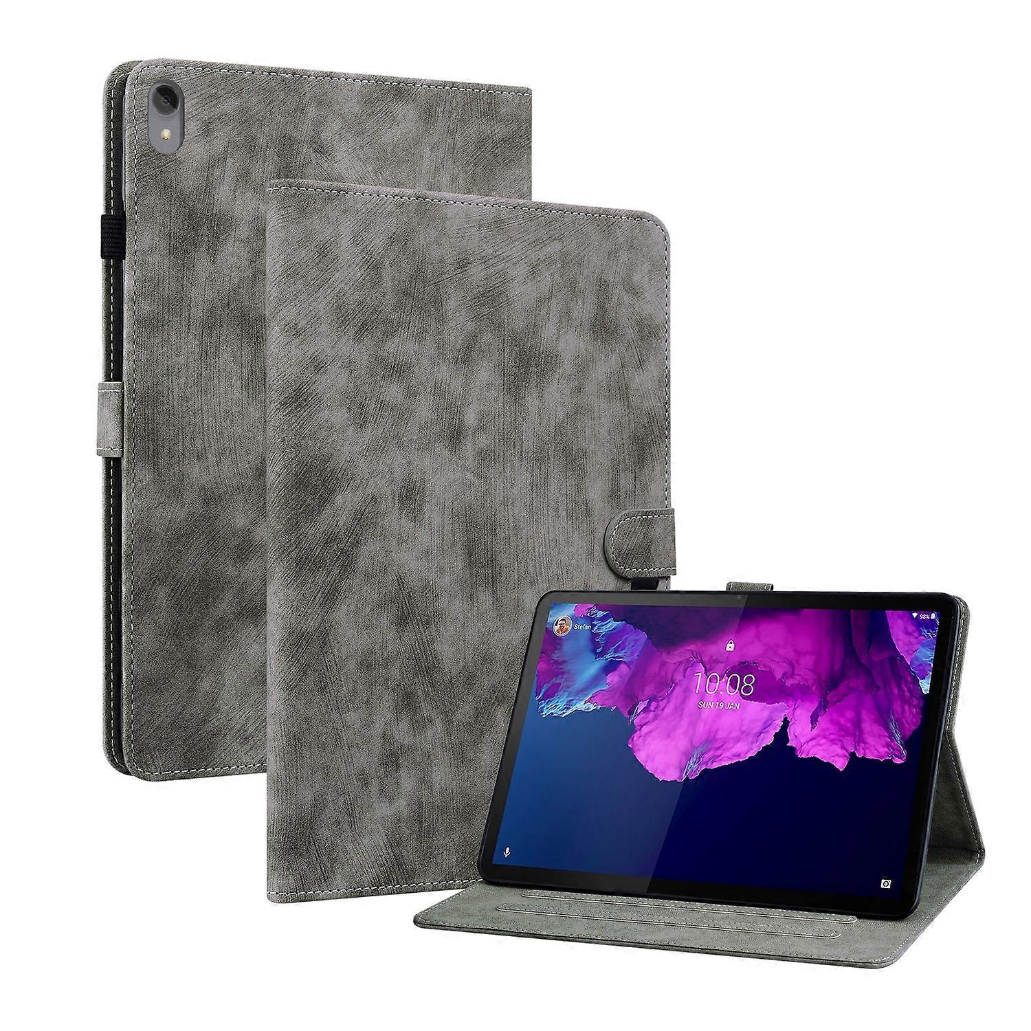 For Lenovo Tab P11/Pad Plus 2011 Tiger Pattern PU Tablet Case