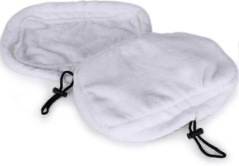 5pcs Universal Washable Microfiber Steam Mop Replacement Pads, 27 X 16cm (white)