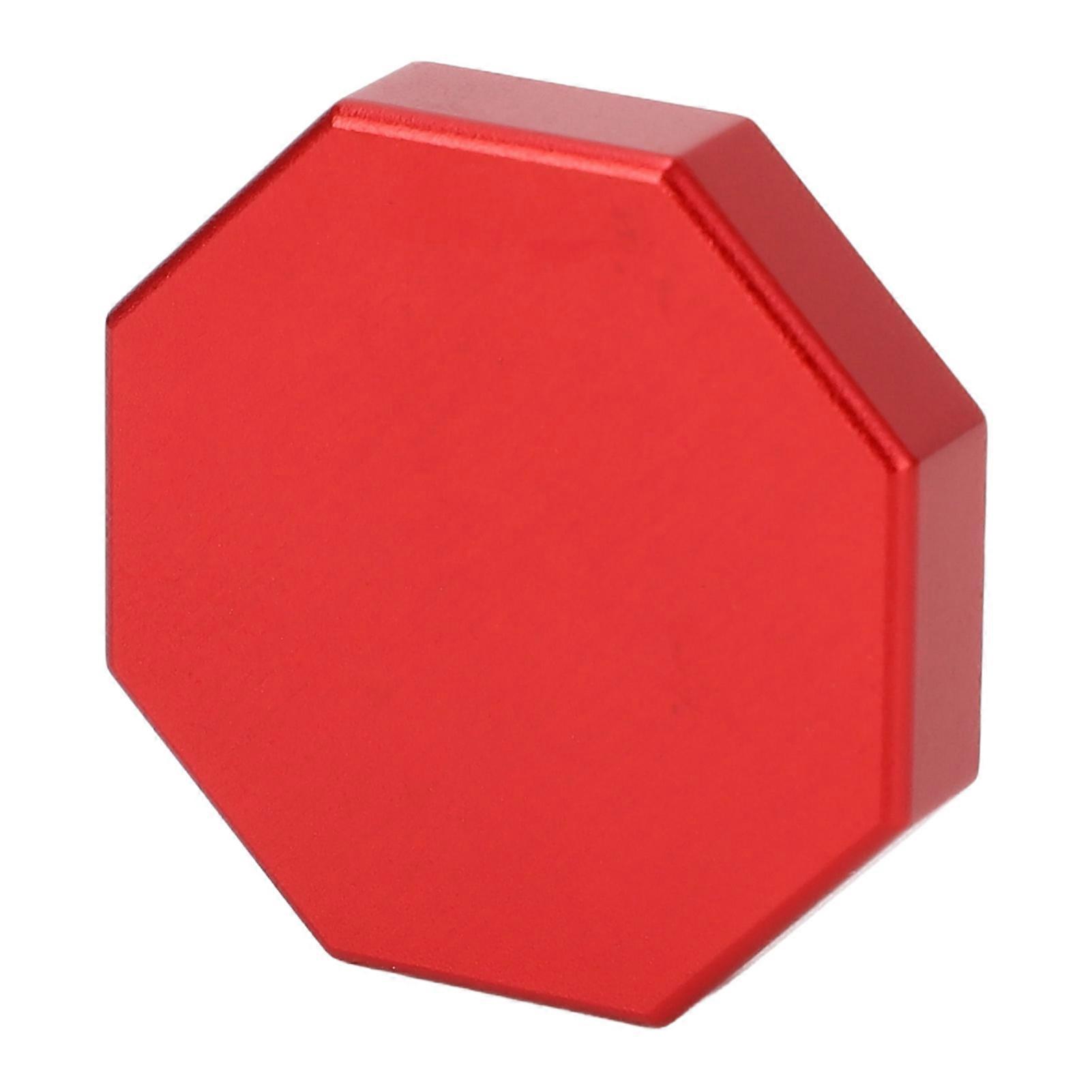 Magnetic Pool Cue Chalk Box Octagonal Mini Portable Billiard Chalk Case Universal for Octagonal Round Chalk Red 