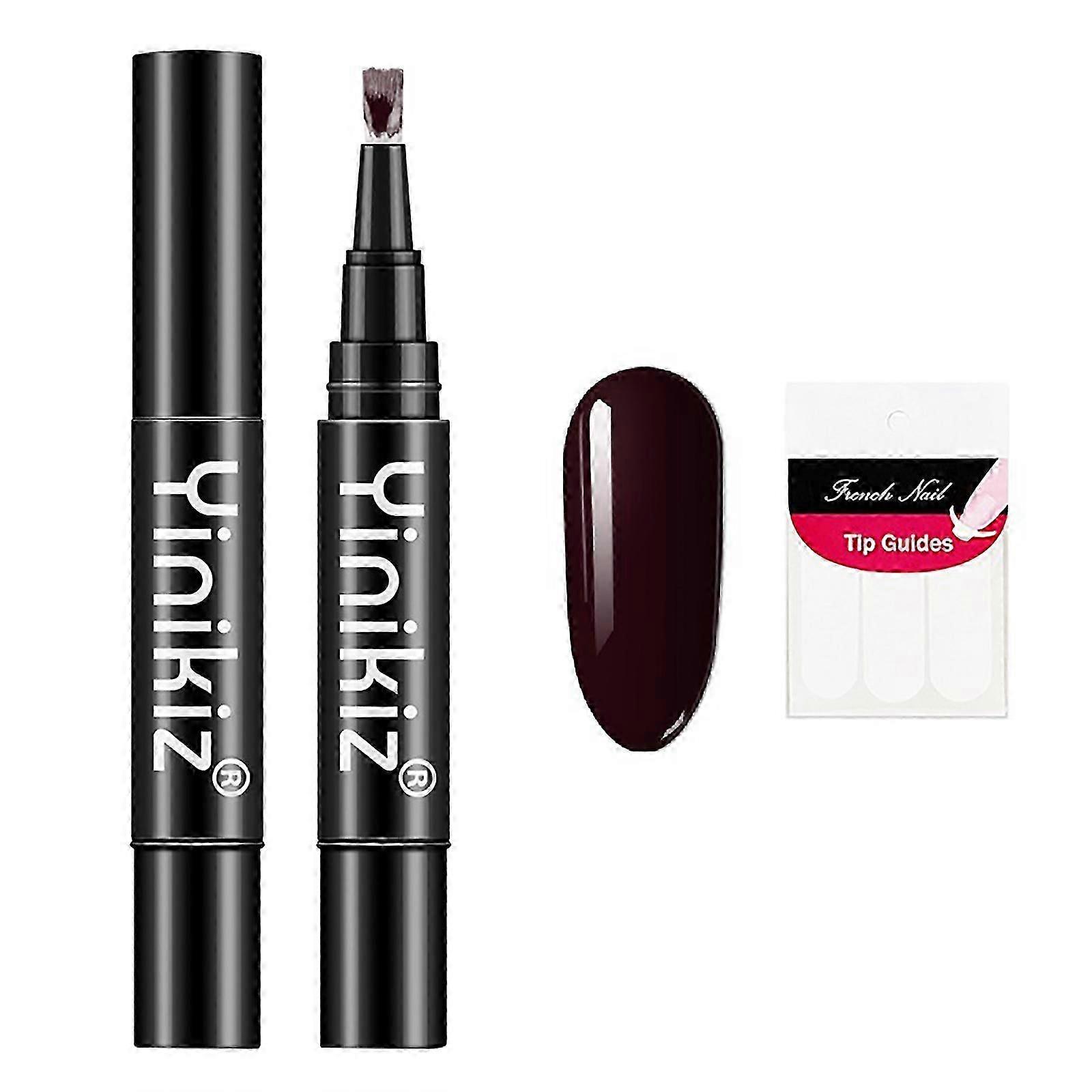 New Lazy Nail Polish Gel Manicure Pen Easy To Use In With Shiny Bright For Nail Art Design 18 Solid Colors 5ml PU5970