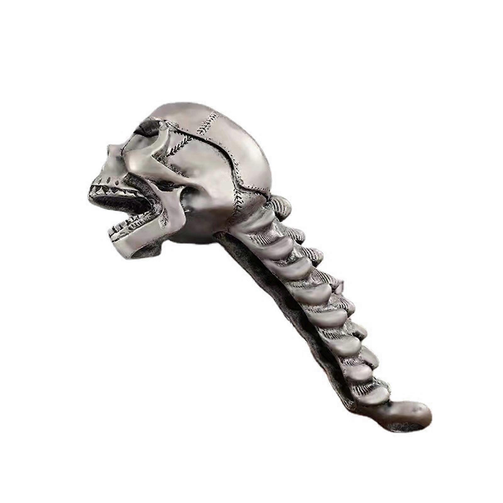 Portable Skull Pattern Beverage Opener Aluminum Alloy Texture Bottle Opener for Beer Lover and Party Enthusiasts
