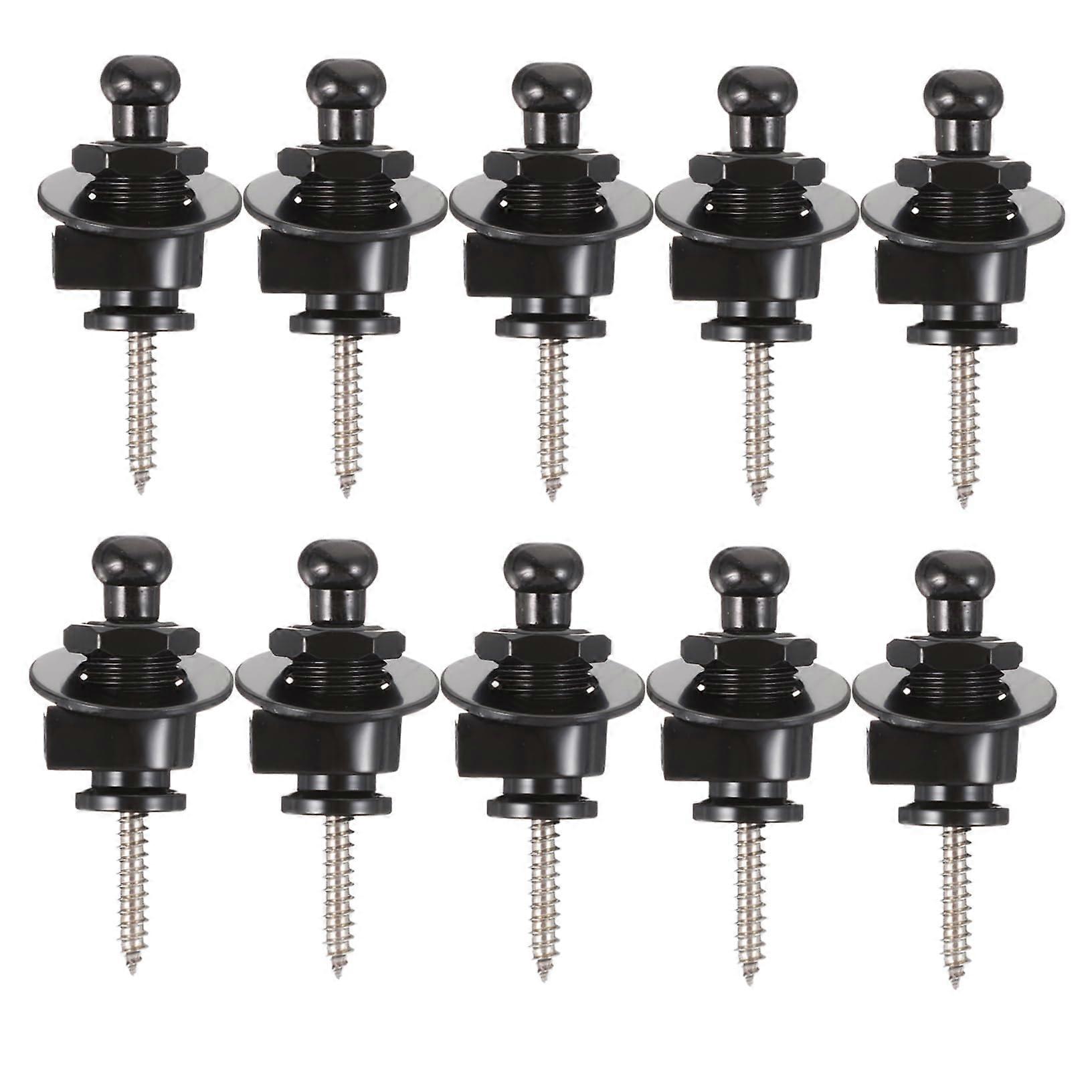 10pcs Guitar P Acoustic Bass Guitar Strap Lock Button Antis Strap Button Instrument Lock