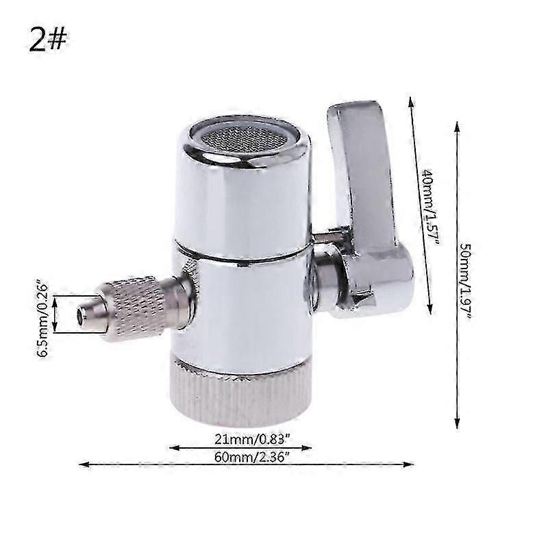 מסנן מים ברז מסיט שסתום מערכת Ro 1/4" 2.5/8" 3/8" מחבר צינור