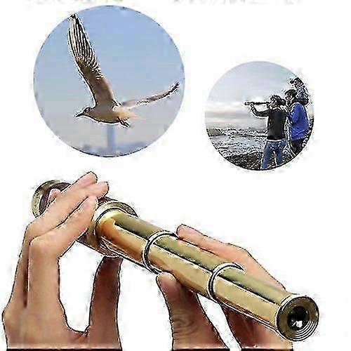 Retro Pirate Telescope Zoomable 25x30 Pocket Waterproof Captain