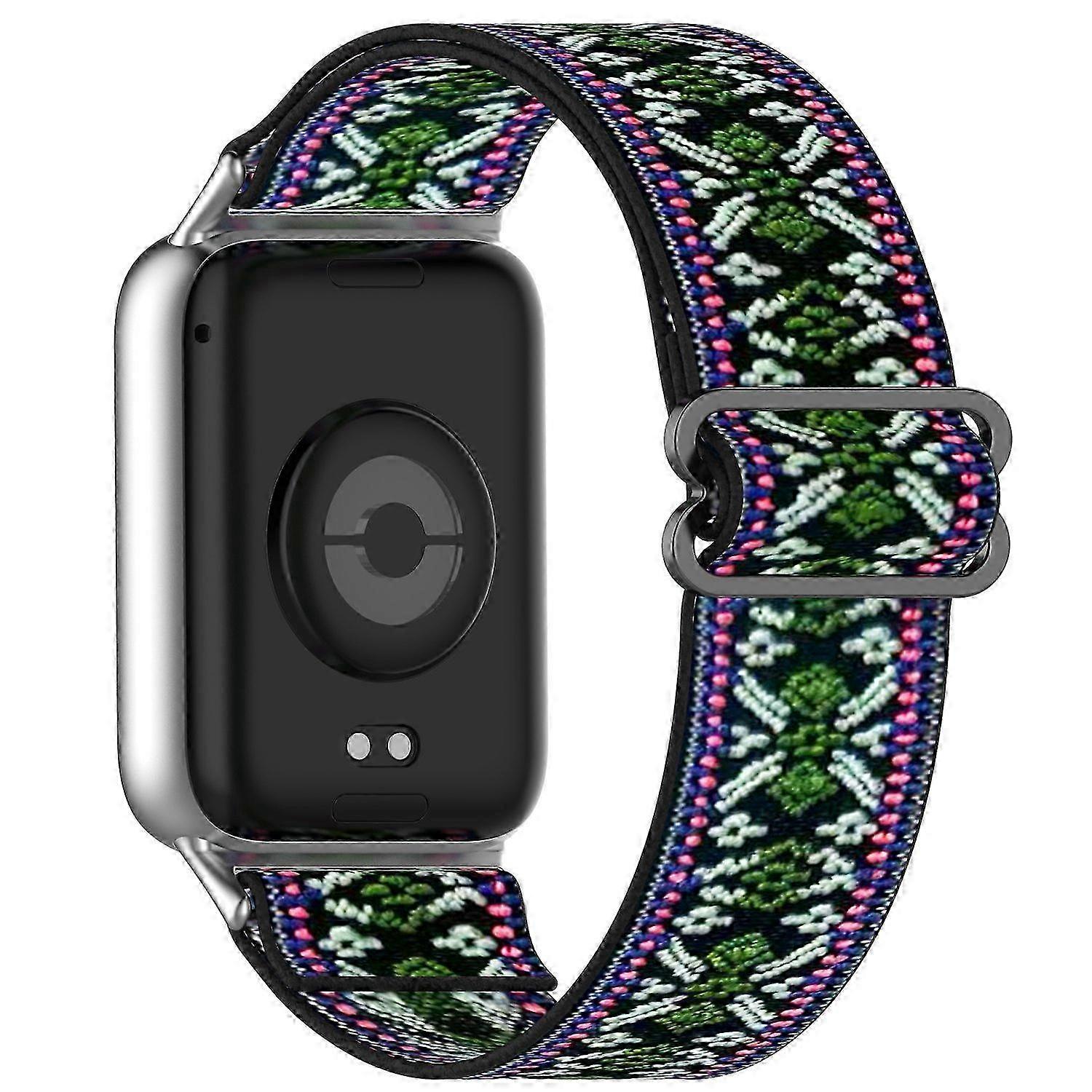 Nylon Braided Elastic Wristband for Smart Band 9 Pro/8 Pro-Compatible Devices