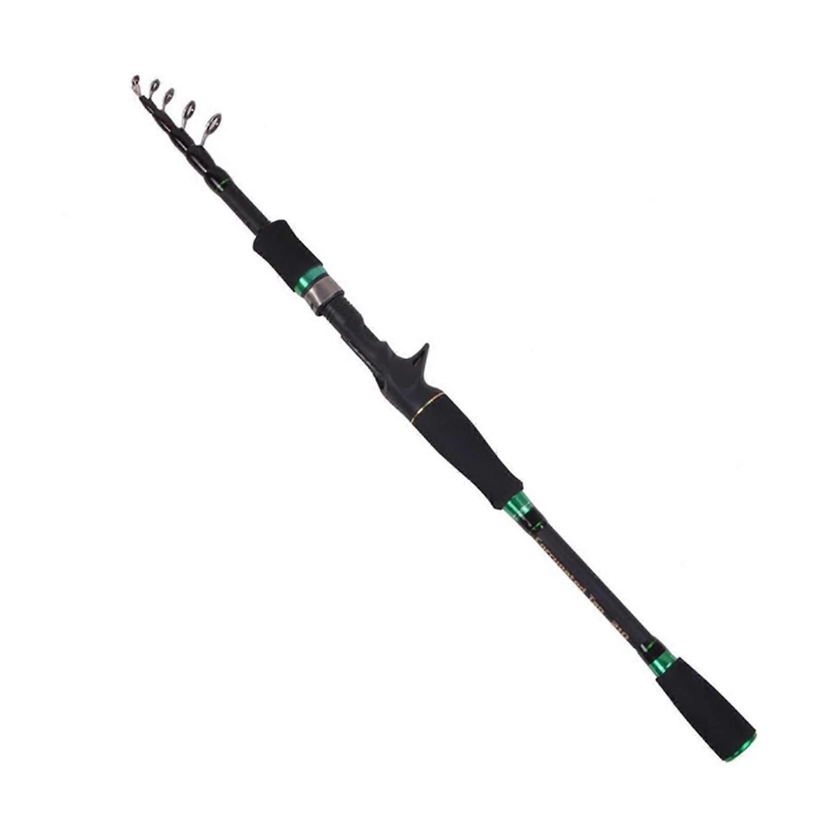 Fishing Rod Professional Super Light 1.8m Telescopic Travel Black