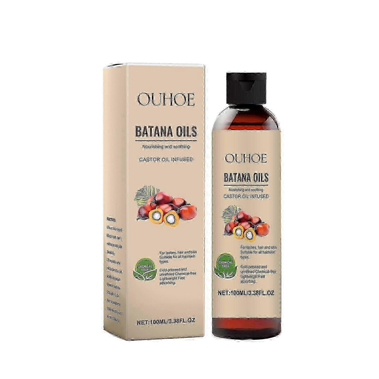 Ouhoe Batana Castor Oil Nourish Scalp Repair Smooth And Shiny Gentle And Shine Fluffy Hair