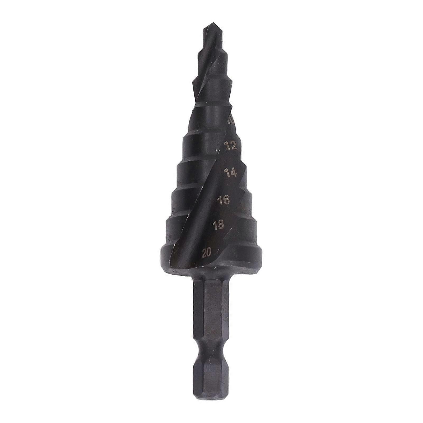 Step Over Bit HSS Spiral Pagoda Hole Reamer Hex Shank Tool for Metal