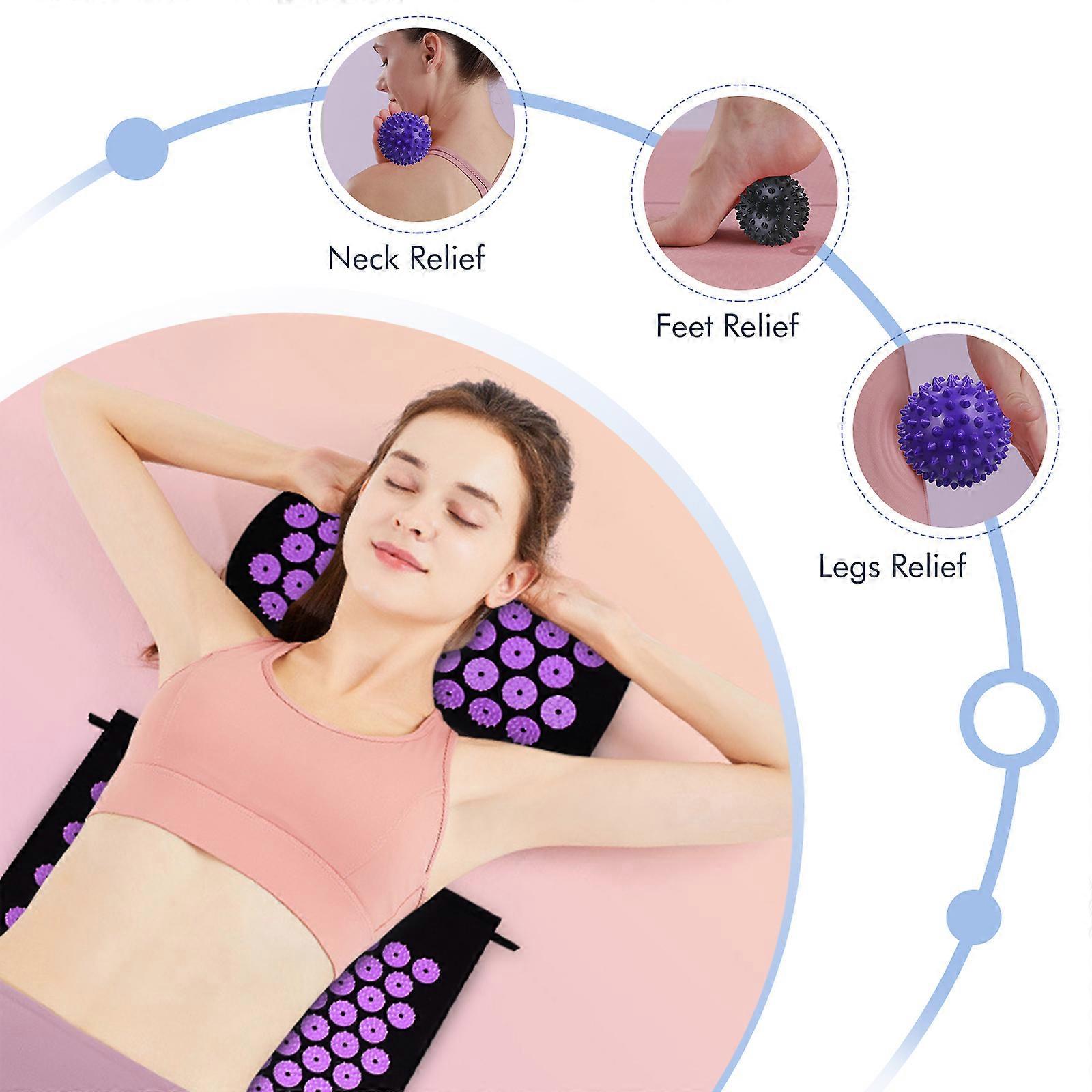 Acupressure Mat and Pillow Set
