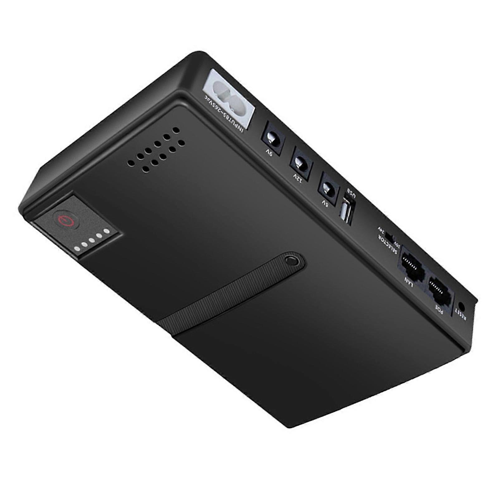 Uninterruptible Power Supply 15V 24V POE 5V 9V 12V USB 18W Output DC UPS Battery Backup for Camera Router Optical Modem US Plug 