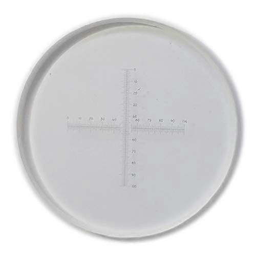0.1mm Microscope Micrometer Cross Microscope Calibration Ruler Slides 0.1mm Scale Glass Grid Lab Calibration Tool