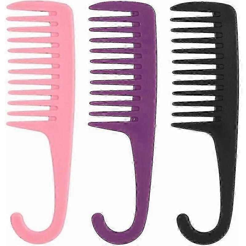 3 Pieces Wide Tooth Comb