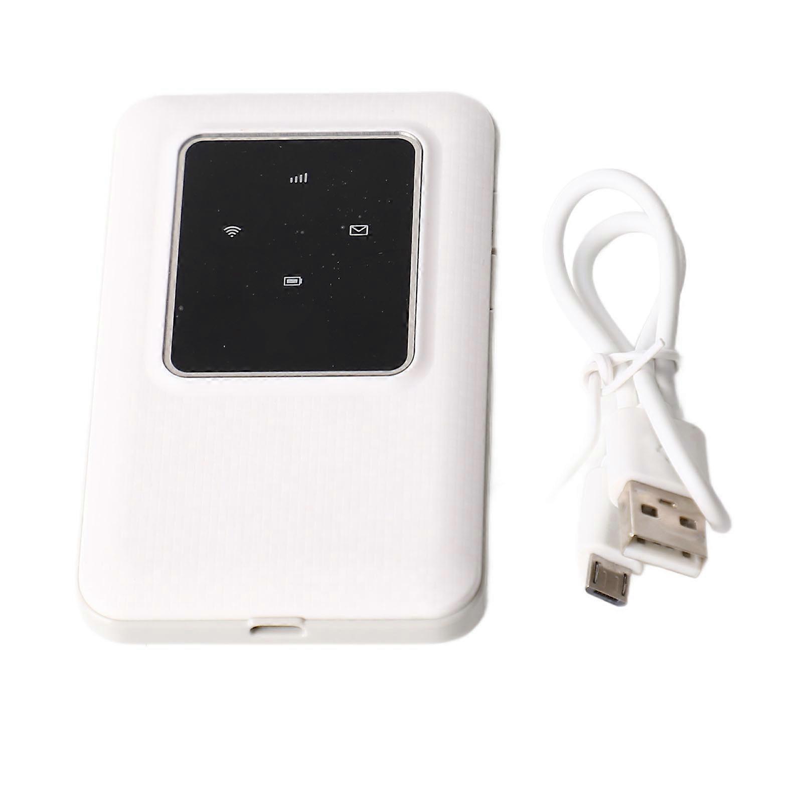 4G LTE Mobile WiFi Hotspot 10 User Connections Fast Internet Speed Long Standby Time Wireless Internet Card for OfficeWhite