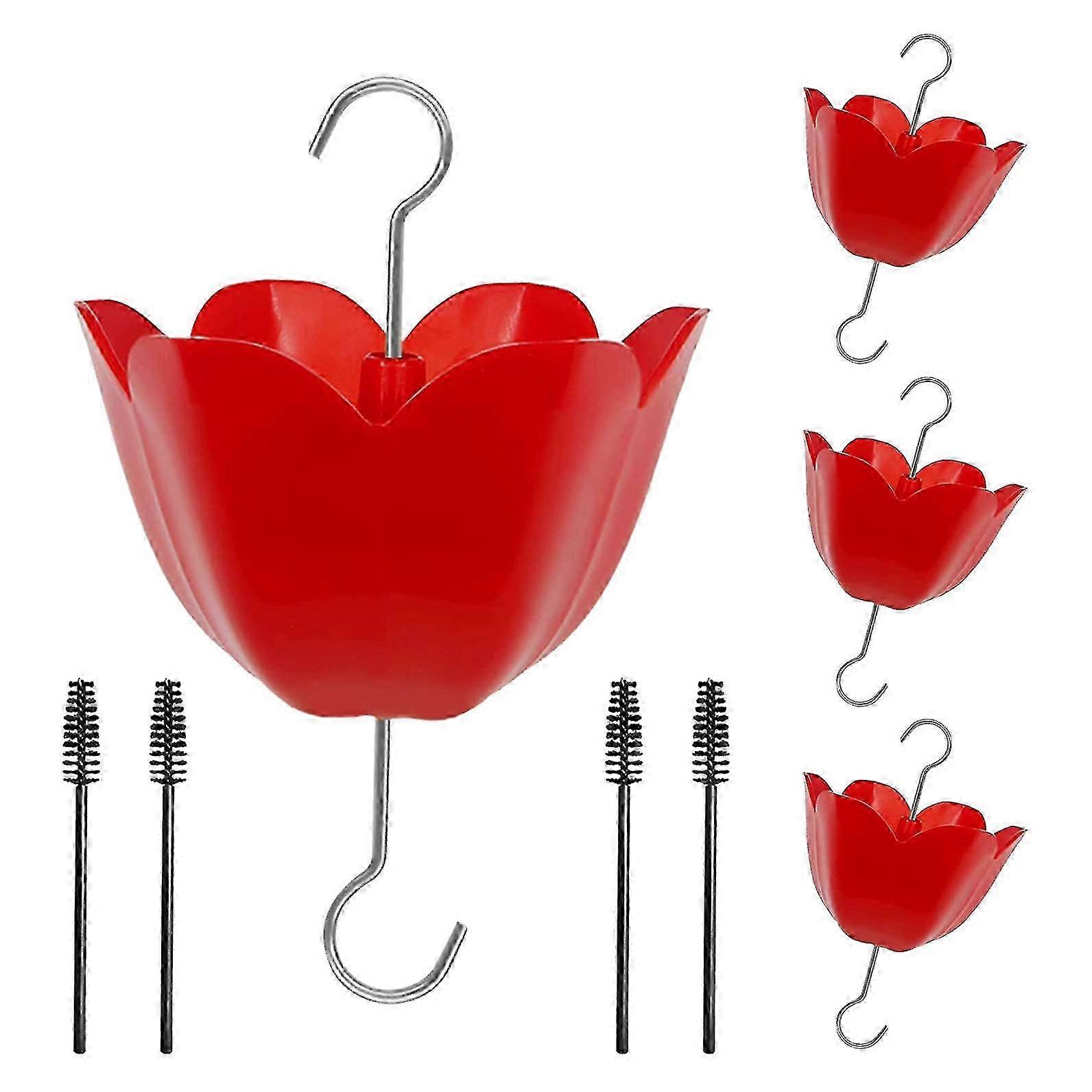 sturdy outdoor bird feeder set with ant moat guard and durable hook for secure installation