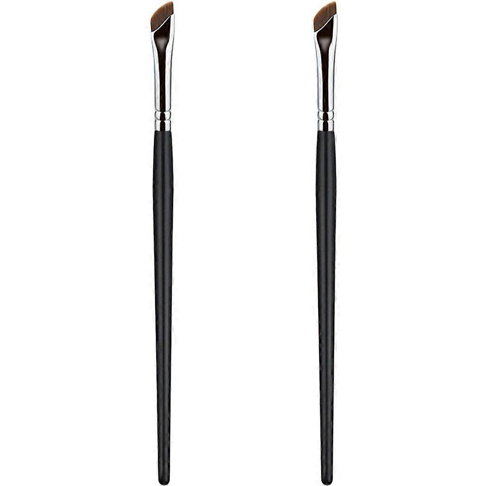 Angled Eyeliner Brush Set for Eyebrow Shaping & Concealer Application – Easy Grip, Travel Friendly Makeup Tool for Beginners & Professionals