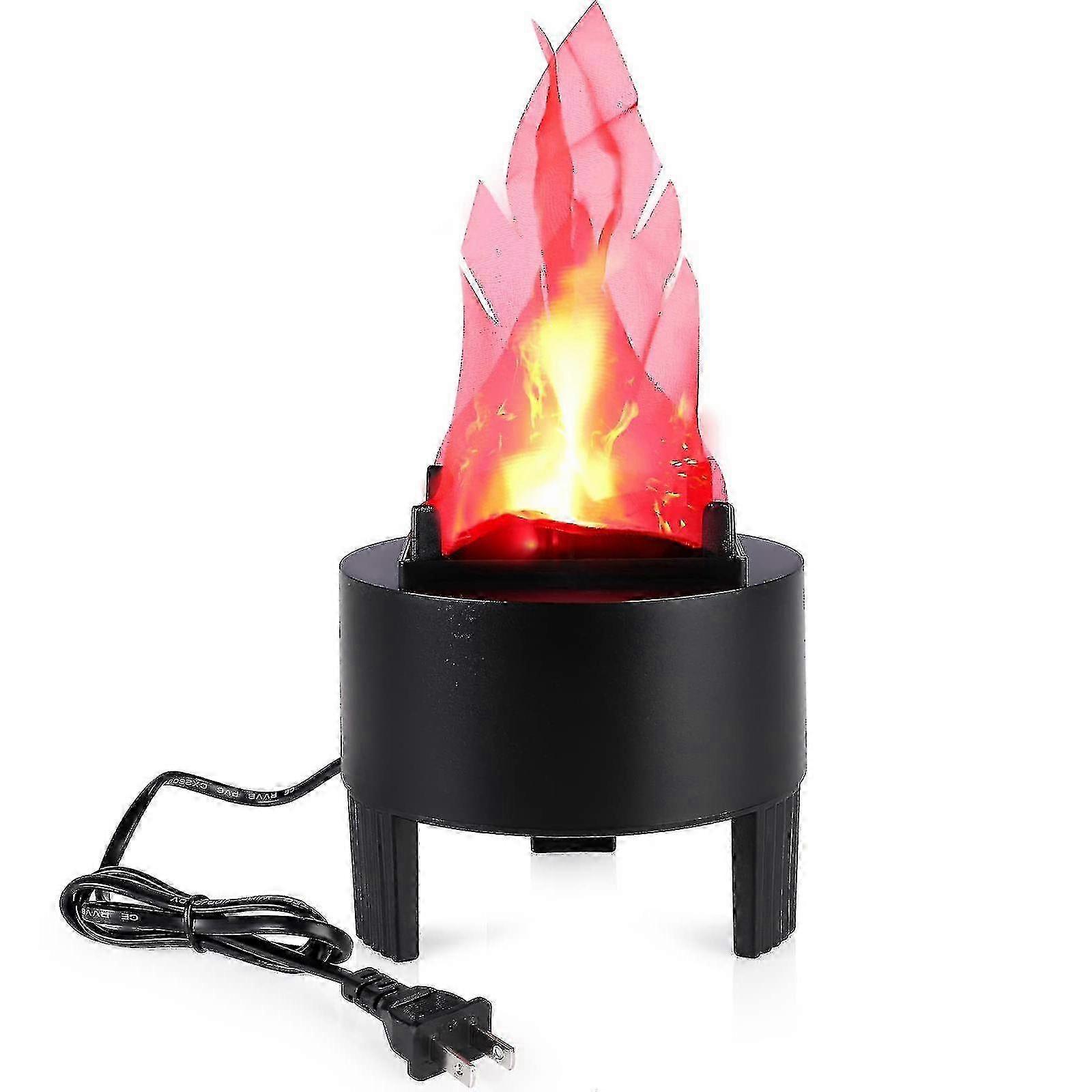 3D Imitation Flame Lamp for Halloween and Christmas Home Decoration, Black LED Torch Light Suitable for Various Occasions