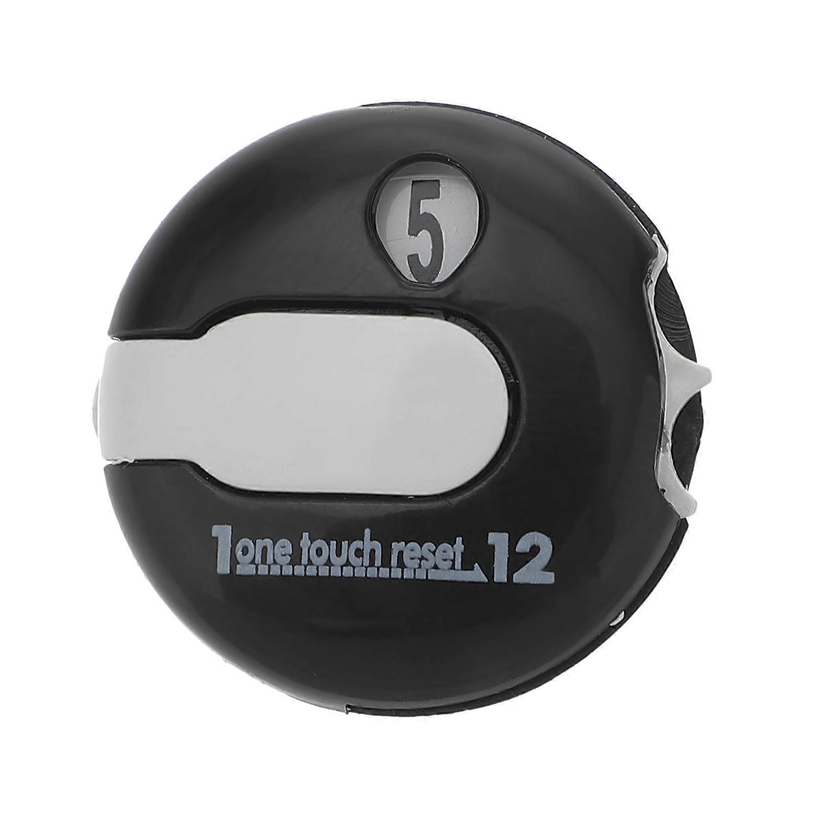 Golf Scoring Device with Clip Design – Accurate Stroke Counter for Golf Apparel and Hats – White