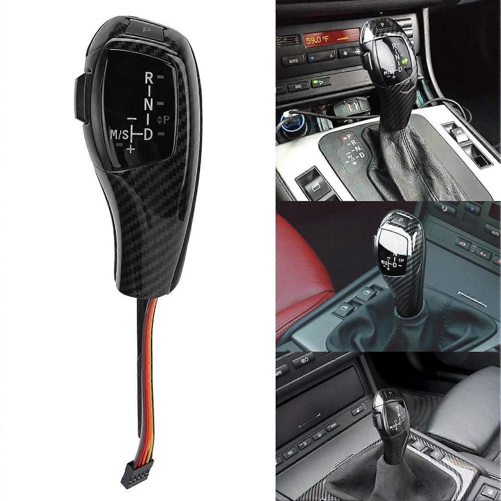 Electric LED LHD Gear Shift Knob Compatible with BMW E46, E60, E61, F30