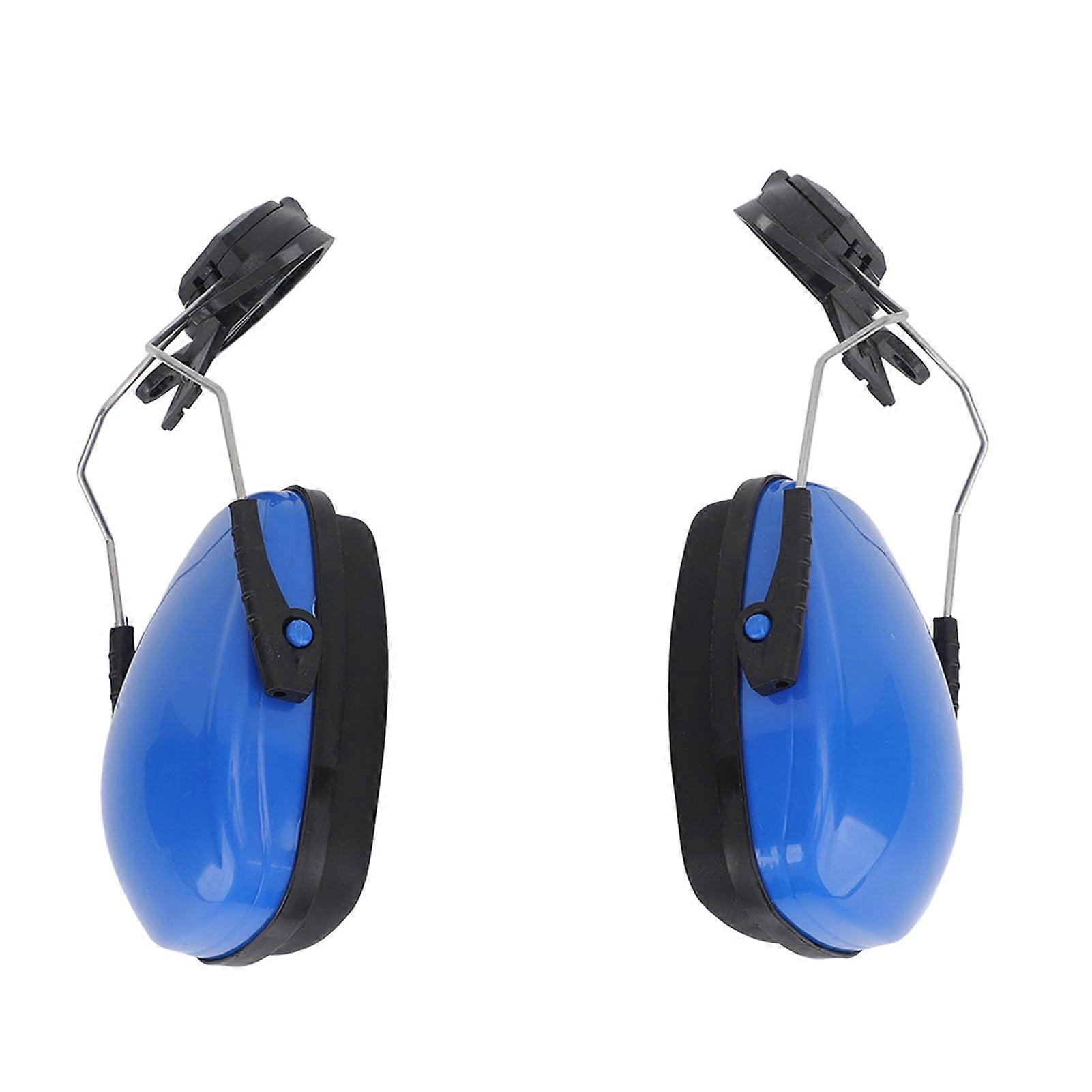Hard Hat Earmuff, Noise Reduction Great Protecting ABS Sponge Sound Insulation 1 Pair Helmet Ear Muff for Working