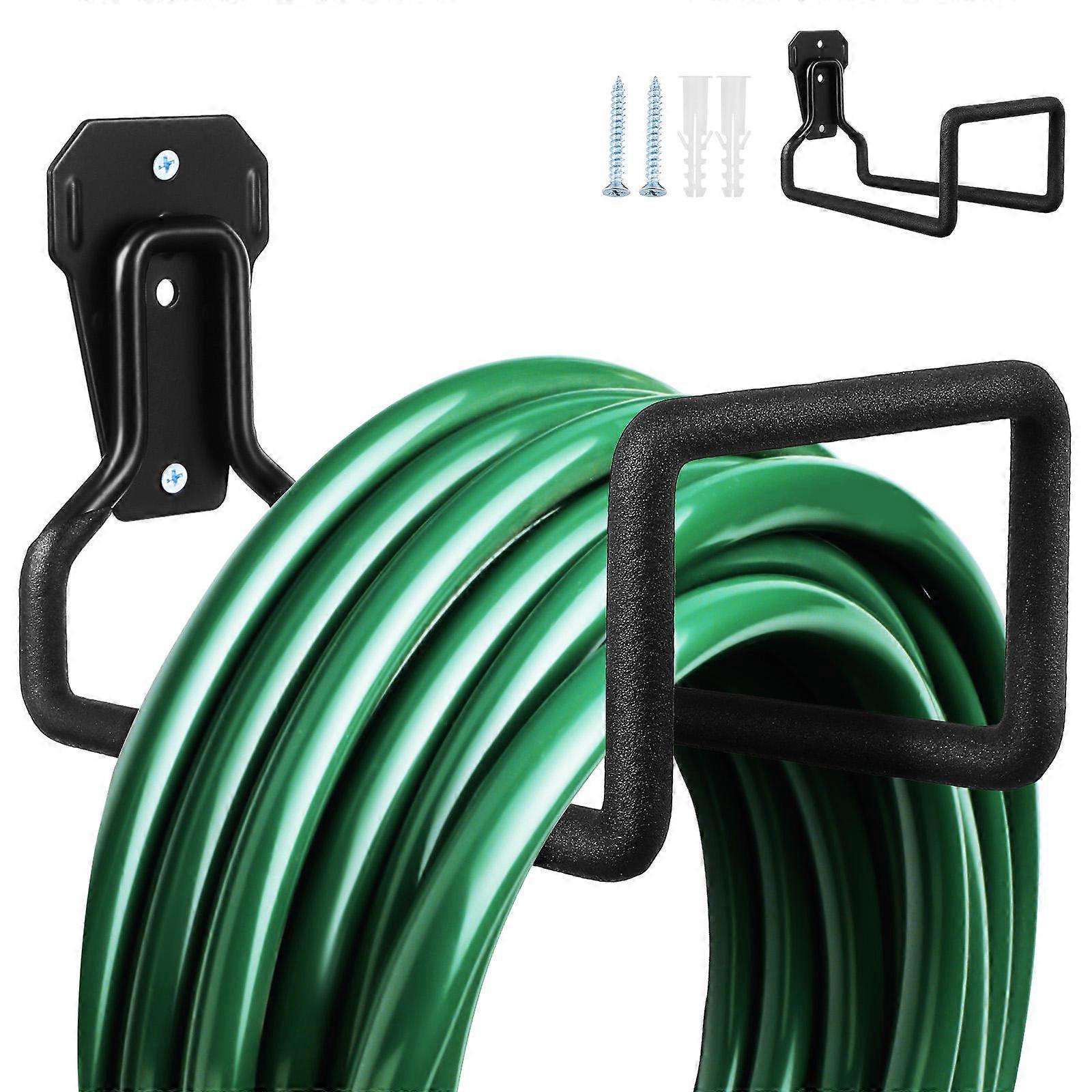 Heavy Duty Metal Garage Hooks Wall Mount Storage Organizer for Garden Hoses Tools Equipment Space Saving Easy Installation