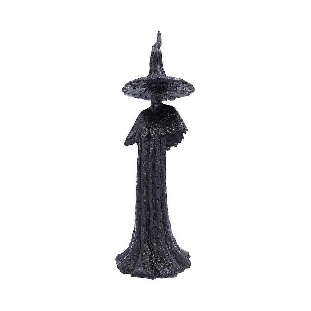 Talyse Black Glittered Forest Witch Ornament