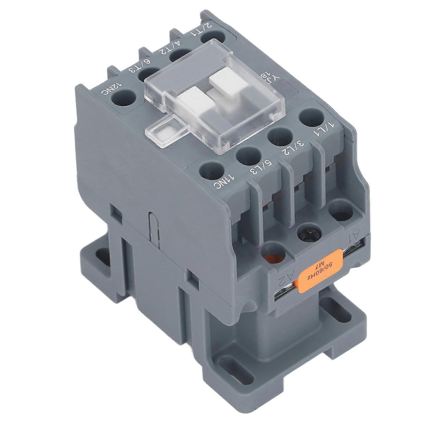 AC Contactor Copper Coil Normally Closed Silver Contact Circuit Switch Controller 18A for Power AC 110V 