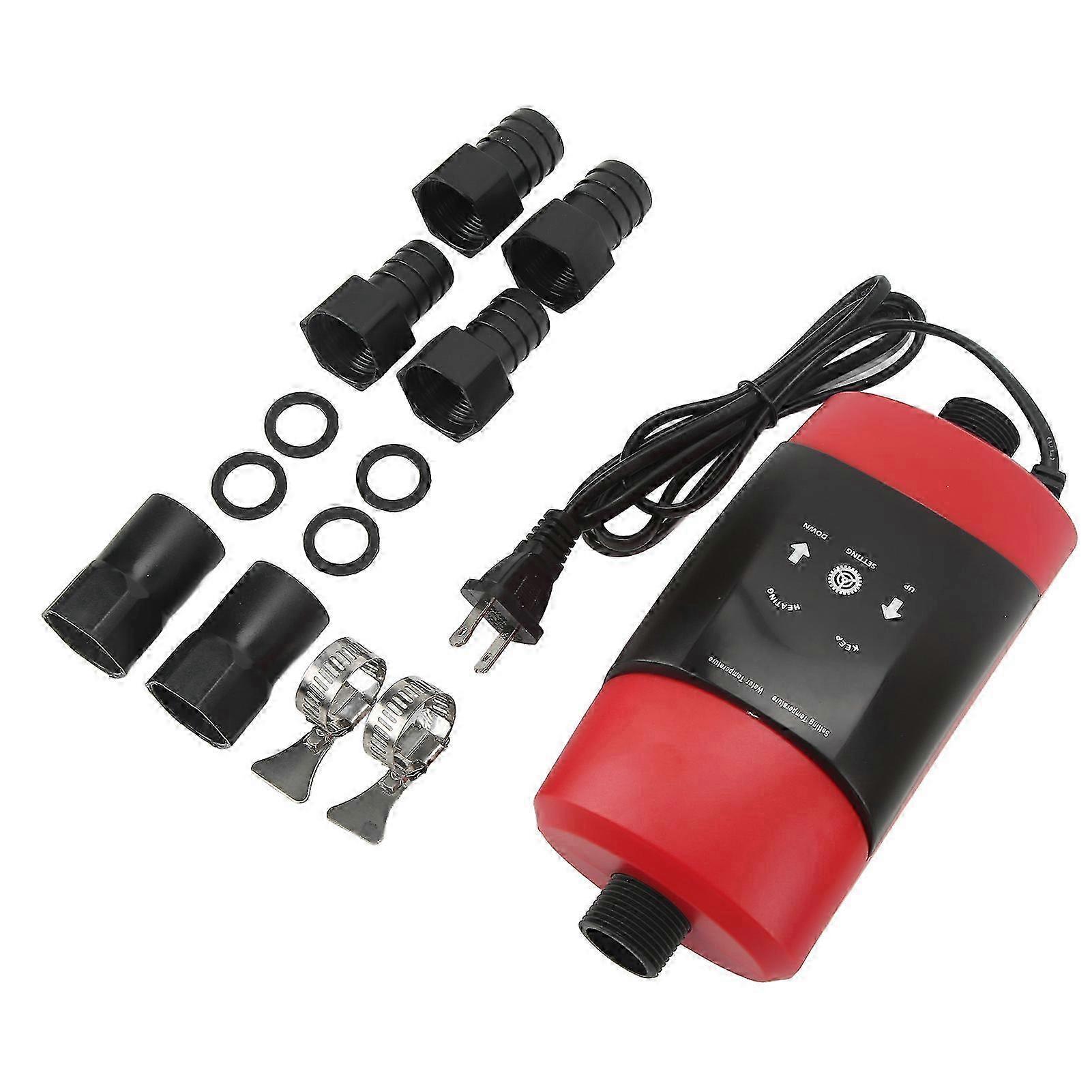 Fish Tank External Heating Rods Safe Waterproof LED Display Prevent Leakage Submersible Aquarium External Heater 500W US Plug 110V 2025